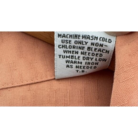 Batik Bay Short Sleeve Button Up Camp Shirt Peach Hawaiian Beach Men’s Large - Picture 5 of 6